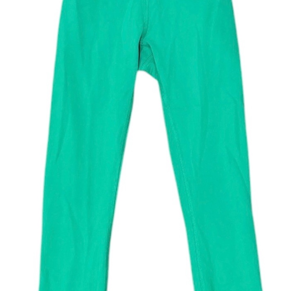 Vibrant Green High-Waist Leggings with Stretch Fit